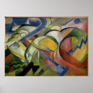 Affiches Franz Marc L'Agneau 1913-14 Mouton Ewe Bébé animal