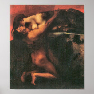 Affiches Franz von Stuck - Le baiser du sphinx