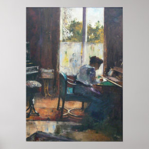 Affiches Frau am Schreibtisch