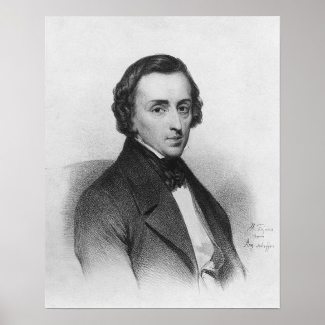 Affiches Frederic Chopin, après Ary Scheffer (Devant)