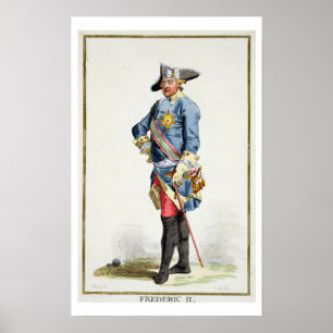 Affiches Frédéric II "le Grand" (1712-1786) Roi de Prusse