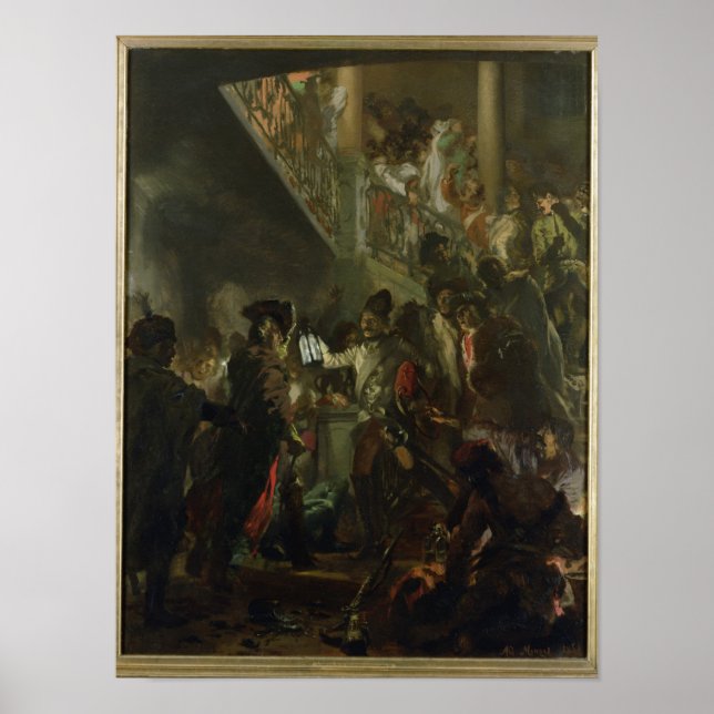 Affiches Frédéric II le Grand, à Lissa, Bonsoir (Devant)