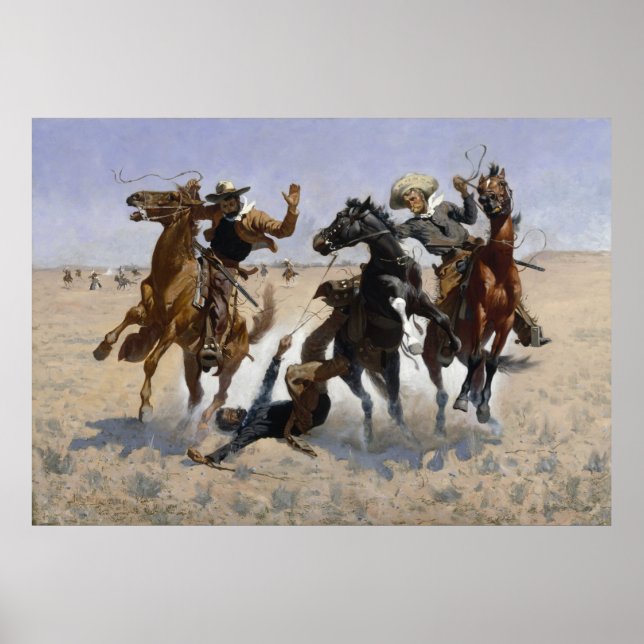 Affiches Frederic Remington - Aidez un camarade (Devant)