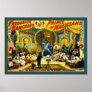 Affiches Frederick Bancroft, Prince des Magiciens