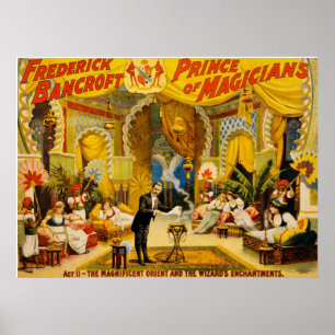 Affiches Frederick Bancroft prince of magicians