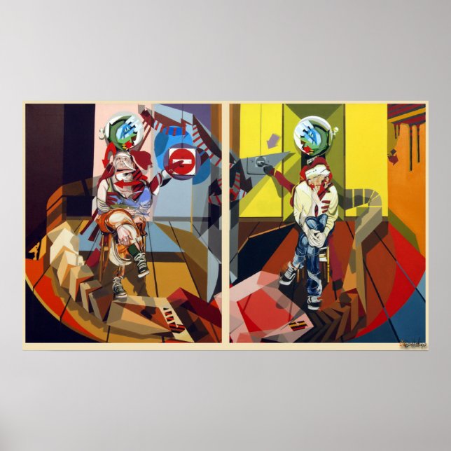 Affiches Frederik Bellanger femme&homme jambes croisees (Devant)