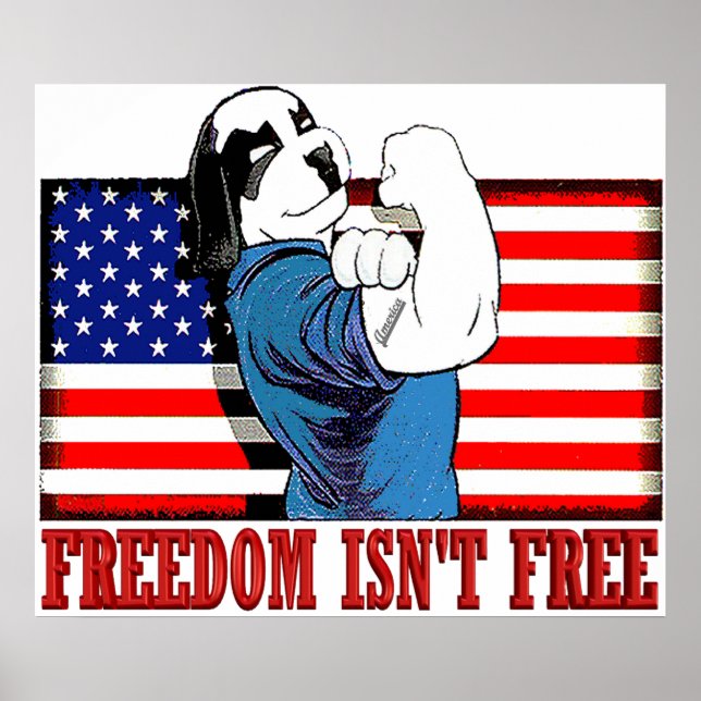 Affiches Freedom Dawg Freedom Isn"t Free (Devant)