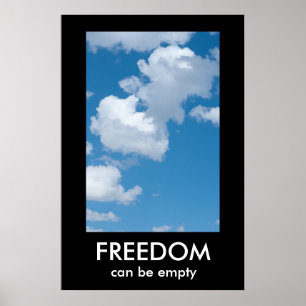 Affiches FREEDOM modèle d'affiche démotivation