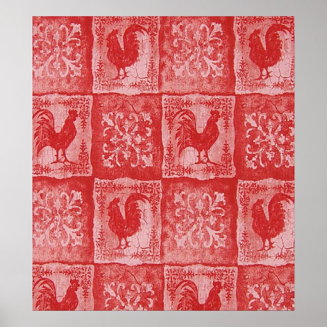 Affiches French Country Grannies Cuisine Nappe Imprimer (Devant)