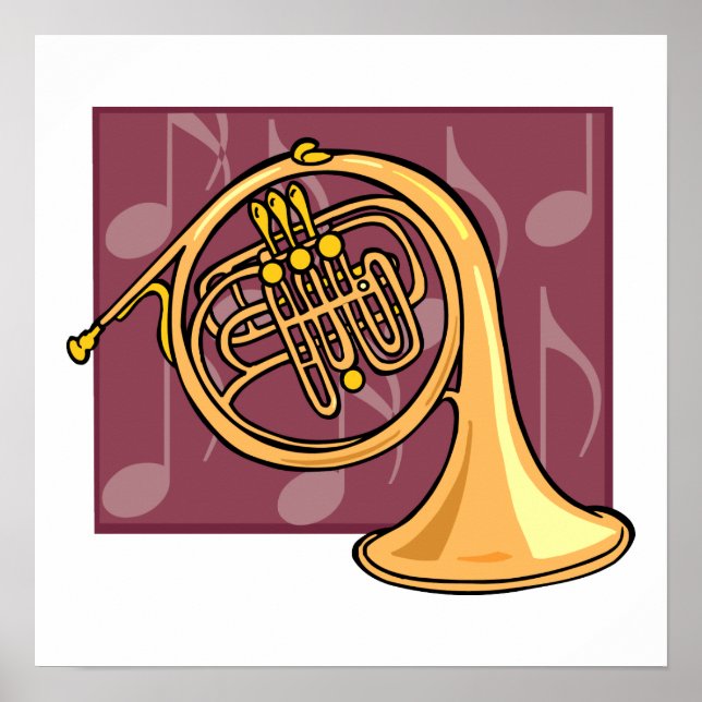 Affiches French Horn (Devant)