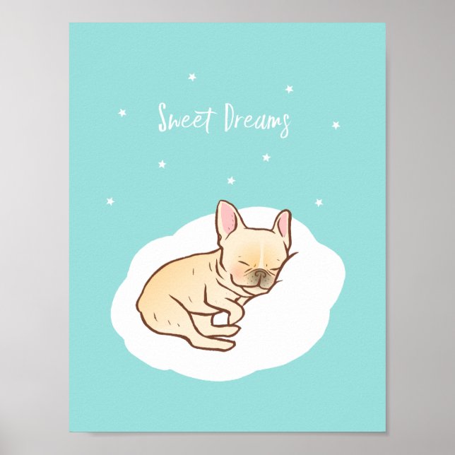 Affiches Frenchie Sweet Dreams (Devant)