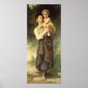 Affiches Frère et soeur par William Adolphe Bouguereau