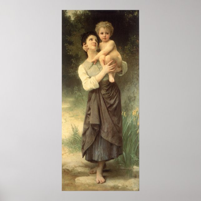 Affiches Frère et soeur par William Adolphe Bouguereau (Devant)