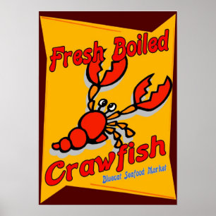 Affiches Fresh Boiled Crawfish