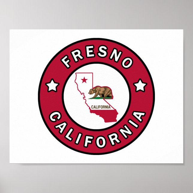 Affiches Fresno Californie (Devant)