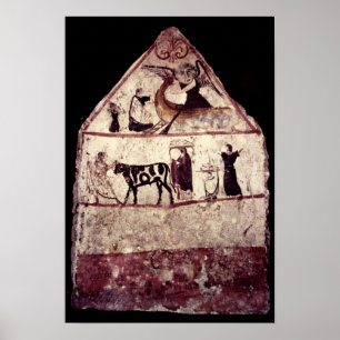 Affiches Fresque du Tombeau de Gaudio, c.480 av.