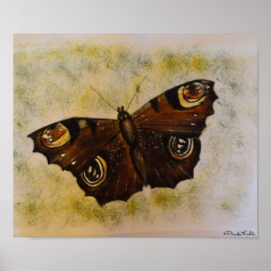 Affiches Frida Kahlo a peint le papillon