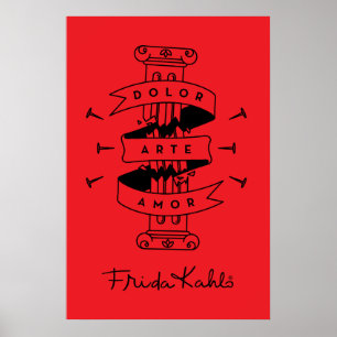 Affiches Frida Kahlo Pain Art Love