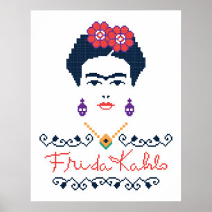 Affiches Frida Kahlo Viva Mexico