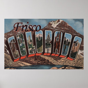 Affiches Frisco, le Colorado - grandes scènes de lettre
