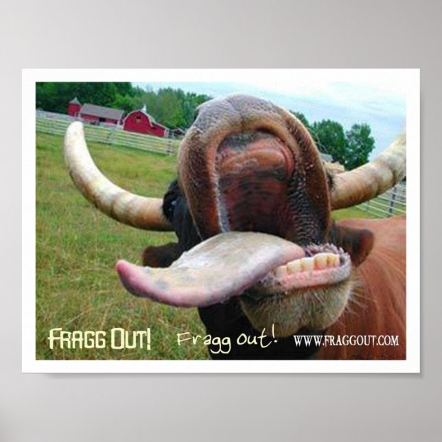 Affiches frisson de langue de vache (Devant)