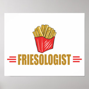Affiches Frites françaises drôles