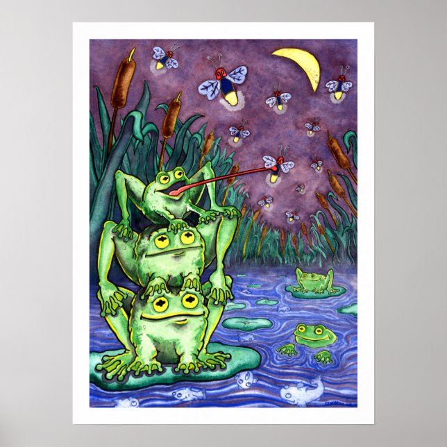 Affiches Froggy Night - Animaux - 18 x 24 (Devant)