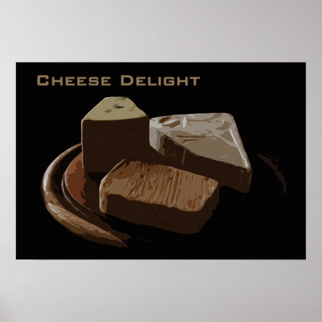Affiches Fromage délicieux (Devant)
