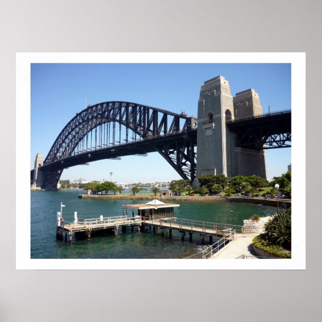 Affiches frontière du quai de sydney bridge (Devant)