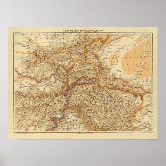 Affiches Frontière Nord-Ouest de l'Inde (Devant)