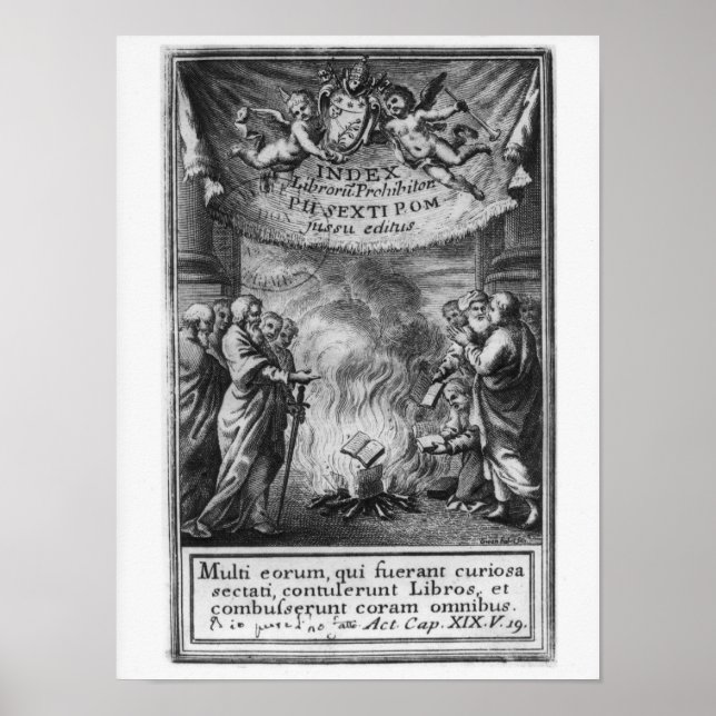 Affiches Frontispiece de 'Index Librorum prohibitorum' (Devant)