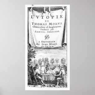 Affiches Frontispiece, 'L'utopie de Thomas More'