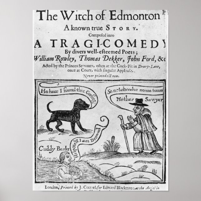 Affiches Frontispiece "The Witch of Edmonton (Devant)