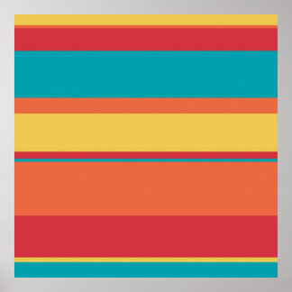Affiches Fruit Tropical Tonal Stripes