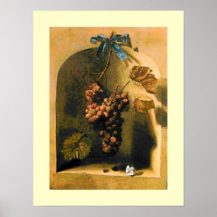 Affiches FRUITS DE SAISON -PROSPÉRITÉ crème brun jaune