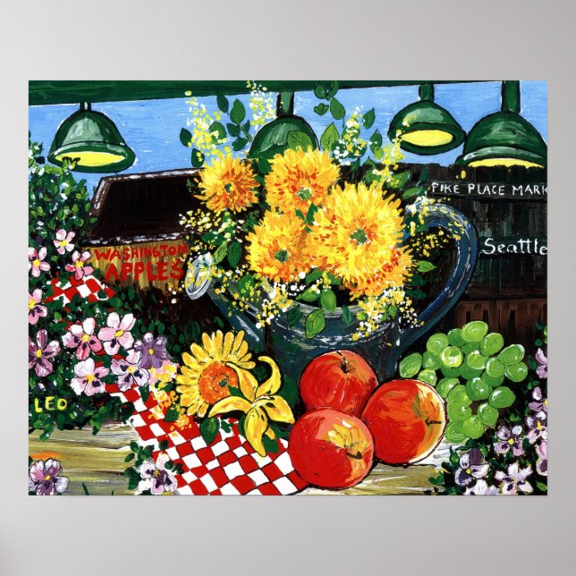 Affiches Fruits et fleurs (Devant)