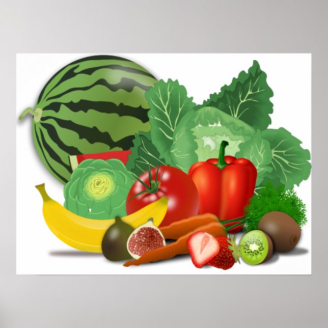 Affiches Fruits et légumes (Devant)