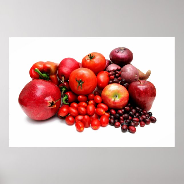 Affiches Fruits Et Légumes Rouges (Devant)