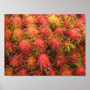 Affiches Fruits tropicaux Rambutan