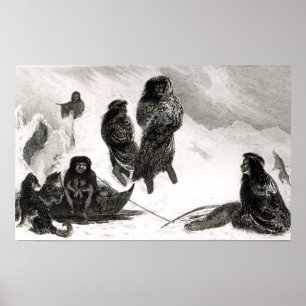 Affiches Fuegians allant commercer Zapallos