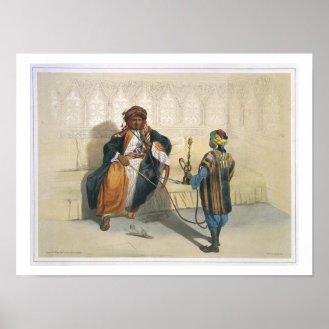 Affiches Fumer un cheikh arabe, illustration de "Le Val (Devant)