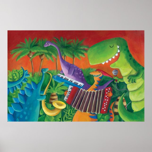 Affiches Funky Dinosaur (Devant)