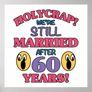 Affiches Funny 60e anniversaire