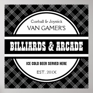 Affiches Funny Customisé Accueil Jeux Salle Pub Signal