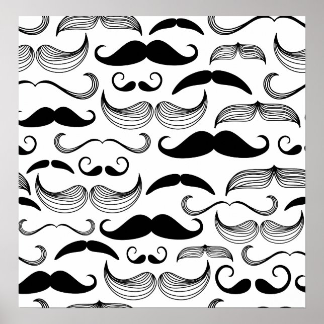 Affiches Funny Mustache (Devant)