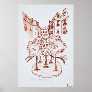 Affiches Furstenberg, Eglise Saint-Germain-des-Prés, Paris