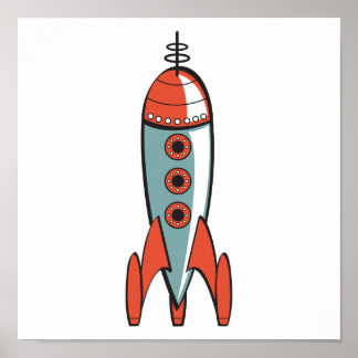 Affiches fusée spatiale