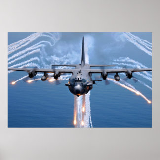Affiches Fusées de largage de spectre AC-130H