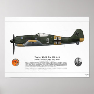 Affiches Fw 190 A-3 (Oskar Romm)