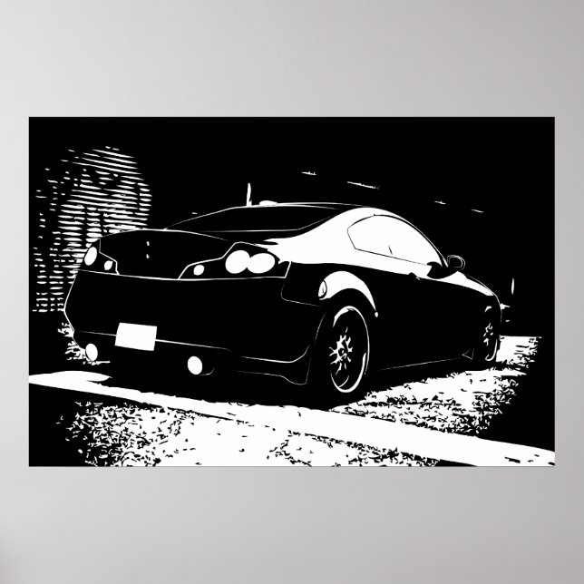 Affiches G35 Vue arrière Structure de stationnement (Devant)